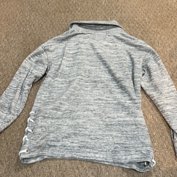 Pink Victoria’s Secret Grey Quarter Zip Sweatshirt - Picture 3 of 4